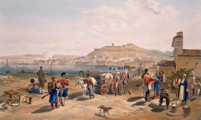 北のカーチ、「東の戦争の席」のプレート、パブ。ポール・ウント・ドミニク・コルナギウント社、1856年 作： William Crimea Simpson